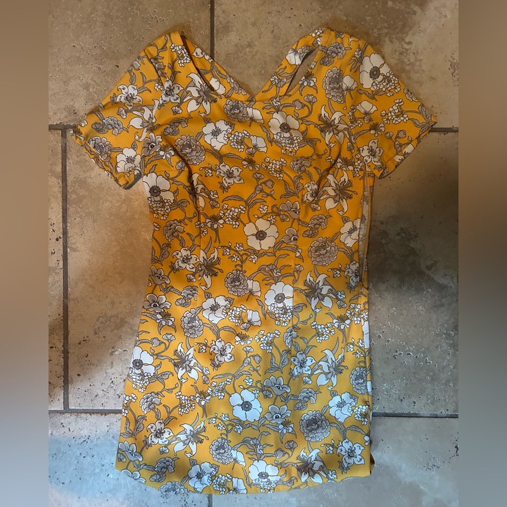 Floral Yellow Dress